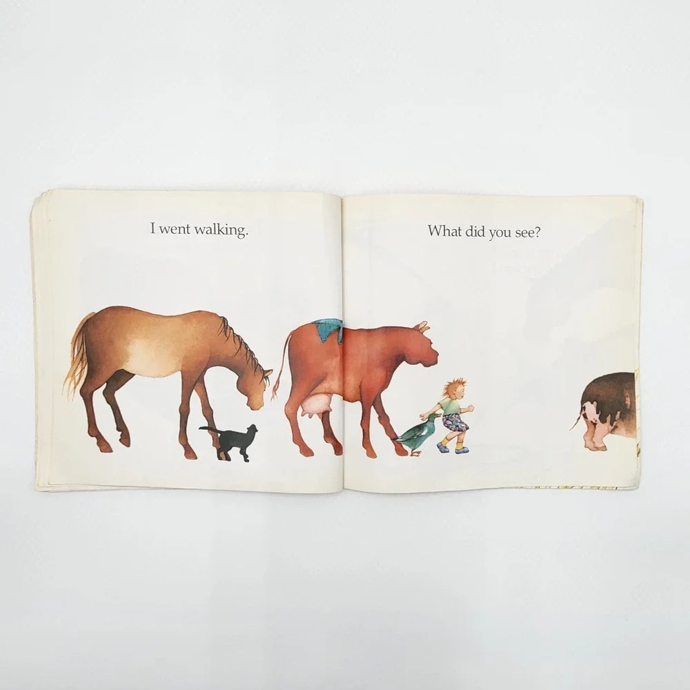 Vintage 1990 I Went Walking Children's Picture Book Sue Williams Julie Vivas